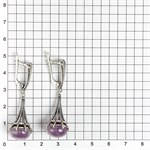 Серьги из серебра с аметистом 2553