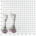 Серьги из серебра с аметистом 2553