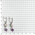 Серьги из серебра с аметистом 2554