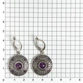 Серьги из серебра с аметистом 2555