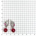Серьги из серебра с корундом 2559
