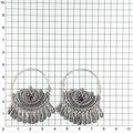 Серьги из серебра с корундом 2561