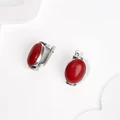 Серьги из серебра с кораллом 2569