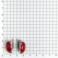 Серьги из серебра с кораллом 2569