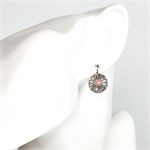 Серьги из серебра с кораллом 2572