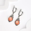 Серьги из серебра с кораллом 2575