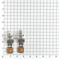 Серьги из серебра с медовым кварцем 2582