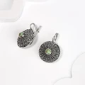 Серьги из серебра с бирюзой 2585