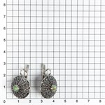 Серьги из серебра с бирюзой 2585 Серьги из серебра с бирюзой 2585