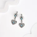 Серьги из серебра с бирюзой 2588