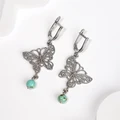 Серьги из серебра с бирюзой 2590