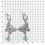 Серьги из серебра с бирюзой 2590