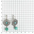 Серьги из серебра с бирюзой 2592