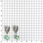 Серьги из серебра с бирюзой 2593 Серьги из серебра с бирюзой 2593