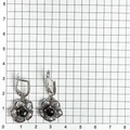 Серьги из серебра с агатом 2533