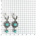 Серьги из серебра с бирюзой 2596