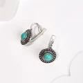 Серьги из серебра с бирюзой 2597