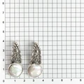 Серьги из серебра с барочным жемчугом 2602