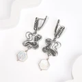 Серьги из серебра с барочным жемчугом 2603