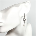 Серьги из серебра с жемчугом 2604