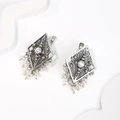 Серьги из серебра с жемчугом 2605