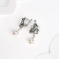 Серьги из серебра с барочным жемчугом 2608