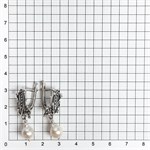 Серьги из серебра с барочным жемчугом 2608