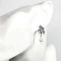 Серьги из серебра с барочным жемчугом 2608