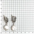 Серьги из серебра с барочным жемчугом 2609