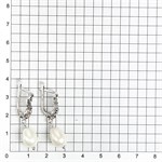 Серьги из серебра с барочным жемчугом 2610