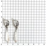 Серьги из серебра с жемчугом и барочным жемчугом 2611