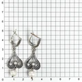 Серьги из серебра с жемчугом 2613