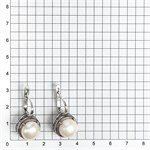 Серьги из серебра с жемчугом 2619