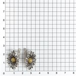 Серьги из серебра с янтарем 2623 Серьги из серебра с янтарем 2623