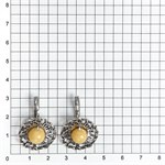 Серьги из серебра с янтарем 2624 Серьги из серебра с янтарем 2624