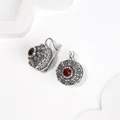 Серьги из серебра с сердоликом 2629