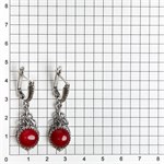Серьги из серебра с сердоликом 2634 - фото 7211 Серьги из серебра с сердоликом 2634 - фото 7211