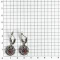 Серьги из серебра с сердоликом 2636