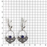 Серьги из серебра с лазуритом 2643 Серьги из серебра с лазуритом 2643
