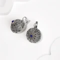 Серьги из серебра с лазуритом 2645