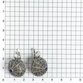 Серьги из серебра с лазуритом 2645