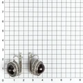 Серьги из серебра с гранатом 2652