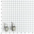 Серьги из серебра с нефритом 2657