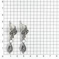 Серьги из серебра с кахолонгом 2658