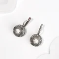 Серьги из серебра с кахолонгом 2659