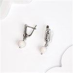 Серьги из серебра с кахолонгом 2660