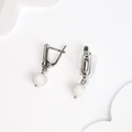 Серьги из серебра с кахолонгом 2660