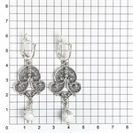 Серьги из серебра с кахолонгом 2662 Серьги из серебра с кахолонгом 2662