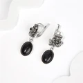 Серьги из серебра с агатом и авантюрином 2664