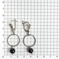 Серьги из серебра с авантюрином 2665